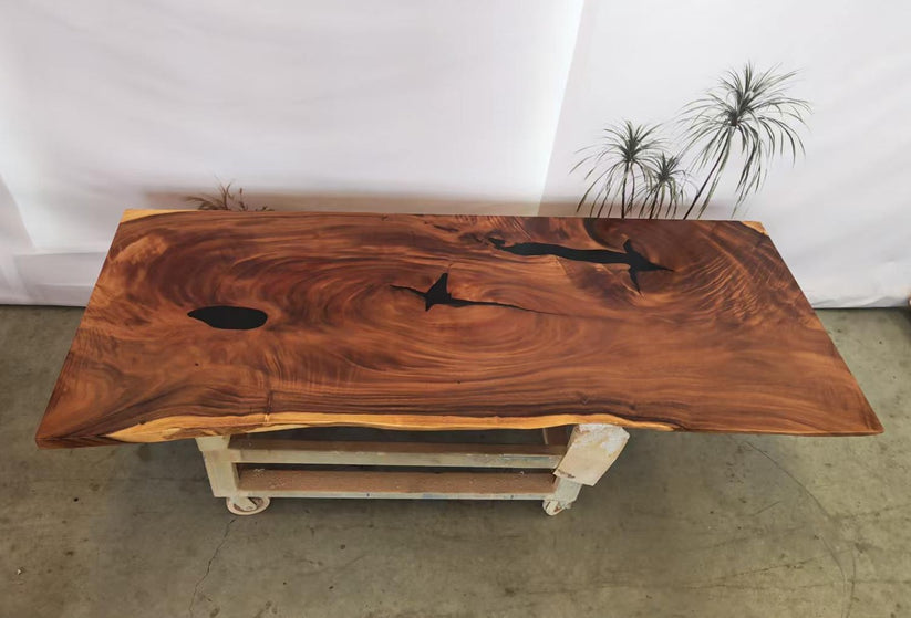 Table 201 (233x94cm) Solid Walnut Tables | Live Edge & Straight Edge
